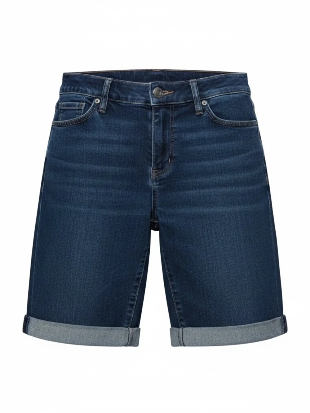 LOFT Dark Blue Cuffed Women's Jeans Shorts